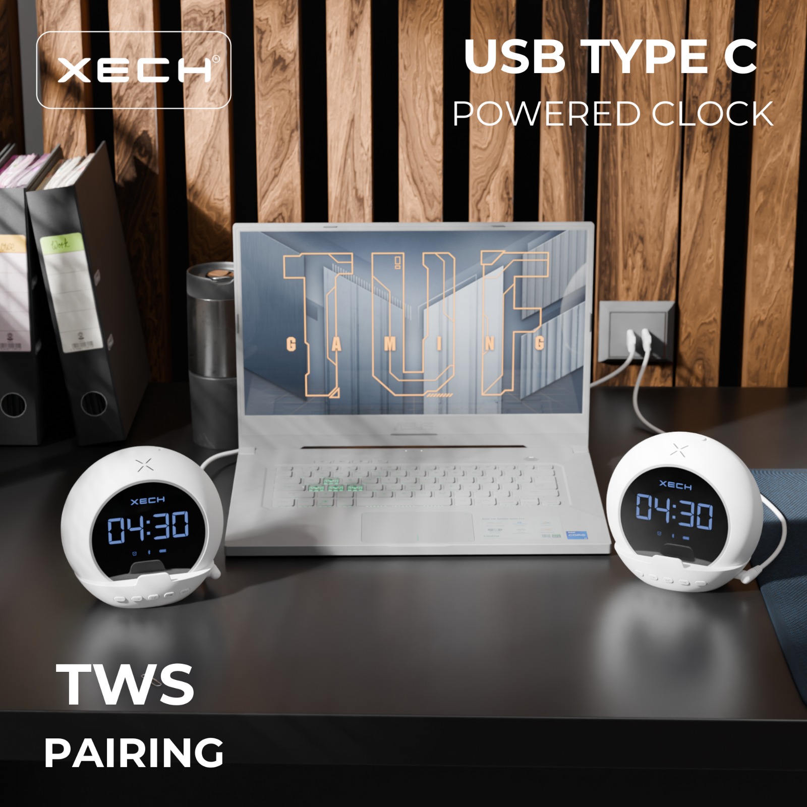 XECH Powered clock