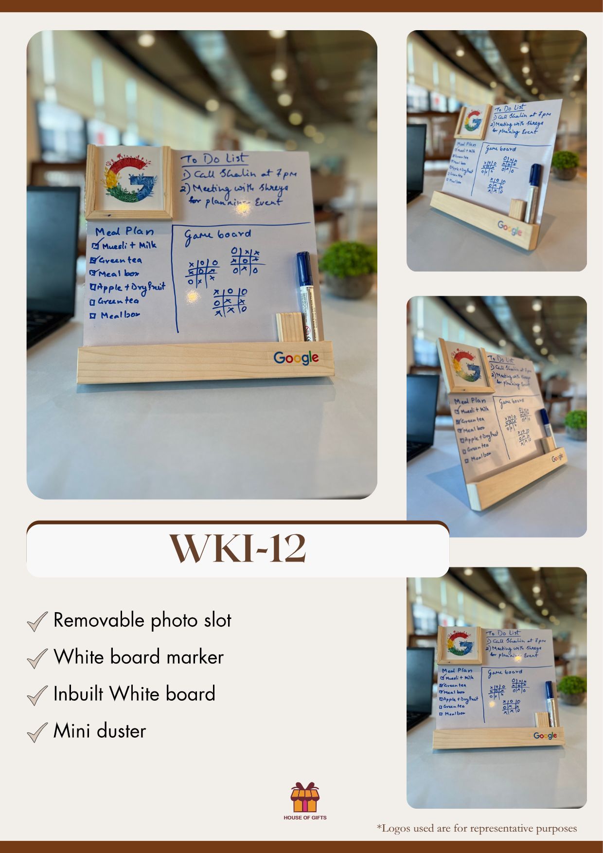 Wooden Desktop Organiser 3