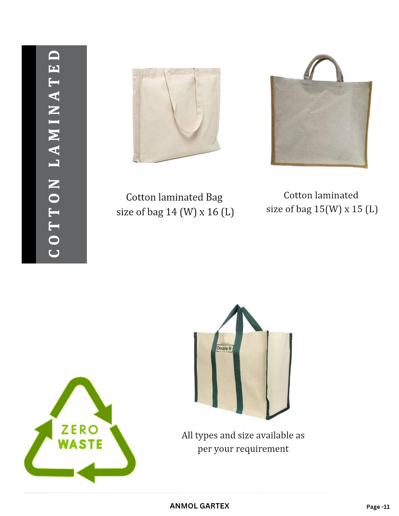 Cotton Bags Laminated